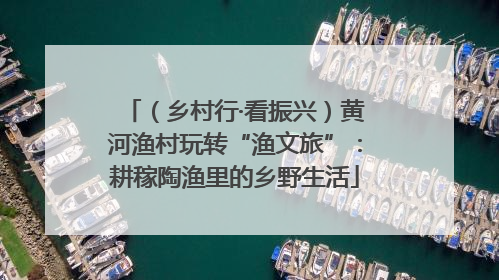 （乡村行·看振兴）黄河渔村玩转“渔文旅”：耕稼陶渔里的乡野生活