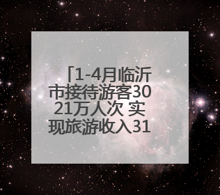 1-4月临沂市接待游客3021万人次 实现旅游收入319亿元