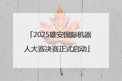 2025雄安国际机器人大赛决赛正式启动