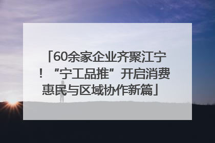 60余家企业齐聚江宁！“宁工品推”开启消费惠民与区域协作新篇
