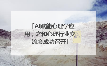 AI赋能心理学应用，之和心理行业交流会成功召开