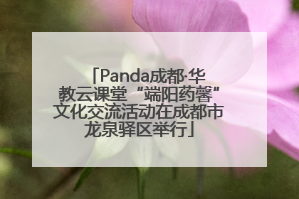 Panda成都·华教云课堂“端阳药馨”文化交流活动在成都市龙泉驿区举行